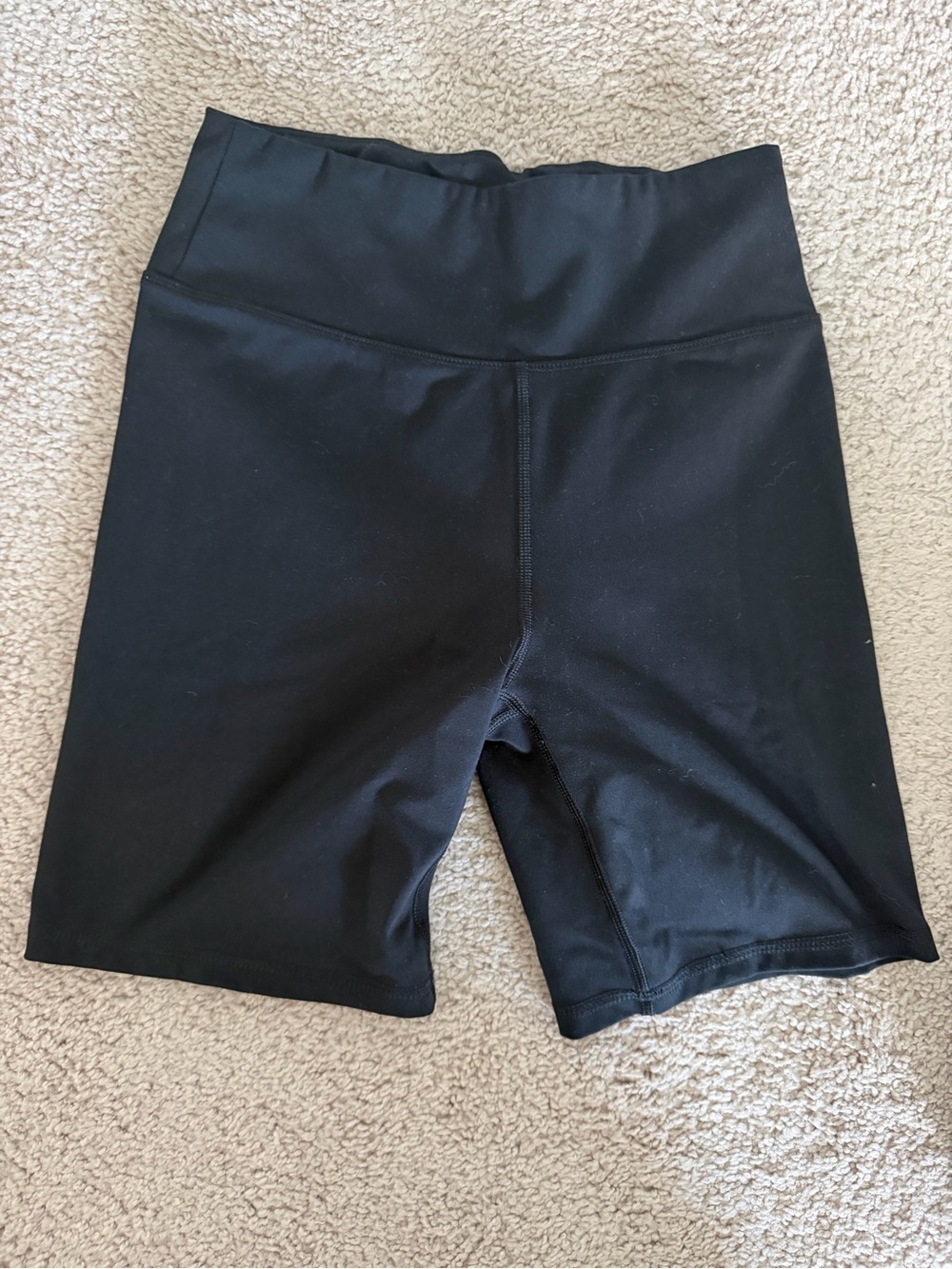 American Eagle Outfitters Black High-Waist Athletic Bike Shorts